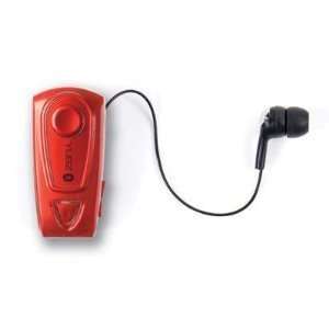  YUBZ Retrek Retractable Bluetooth Headset   Red Cell 