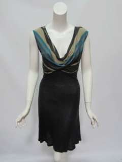  Rebecca Beeson womens nela drape stripe dress Clothing