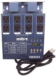 MBT DMX2X4 DMX 4 Channel Lighting Dimmer Pack 717070115373  