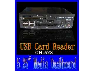 HUB Card Reader 5.25 Media Dashboard Front Panel Internal USB All 
