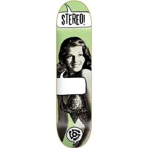 Stereo Speechless Skateboard Deck   7.5 Green  Sports 