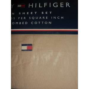 Tommy Hilfiger Solid Brown Queen Sheet Set 200 TC