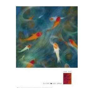   Print   Koi Zen 1   Artist Tse  Poster Size 32 X 24