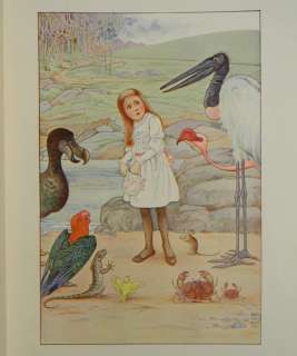 1908 ALICE IN WONDERLAND Antique LEWIS CARROLL Alices Adventures Book 