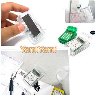 Mini Clip Clamp Magnet Refrigerator Pocket Calculator  