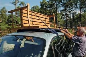 The inflatable HandiRack rooftop rack is ideal for drivers who dont 