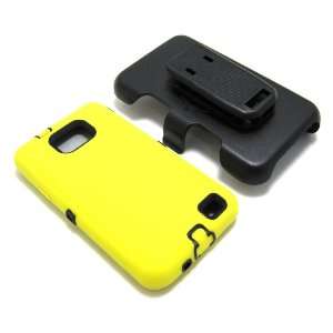  Case Cover and Belt Clip Holster, Yellow Silicone and Black Inner 