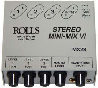 Rolls MX28 Stereo MINI MIX VI mx 28 STOCK NYC  