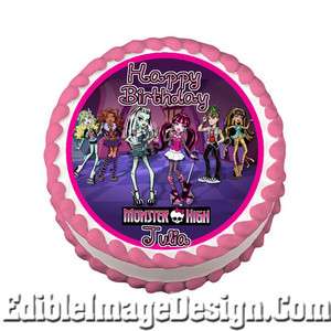 MONSTER HIGH Edible Cake Image Topper Party Decoration  