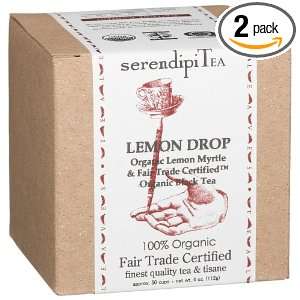   , Organic Lemon Myrtle & Organic Black Tea, 4 Ounce Boxes (Pack of 2