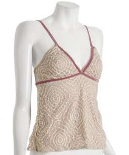 Belabumbum champagne lace triangle camisole  