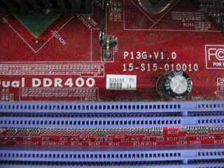PC Chips P13G+V1.0 Motherboard + 2.80GHz Celeron CPU  