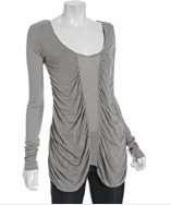 Rebecca Beeson iron modal cashmere shirred tunic style# 314167703