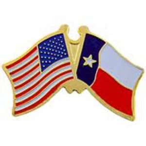  American & Texas Flags Pin 1 Arts, Crafts & Sewing