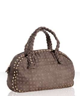 Deux Lux clay studded grommet Raina satchel  