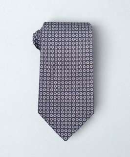 Salvatore Ferragamo slate floral Margarita silk tie   up to 