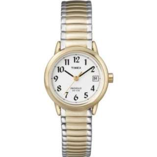 Timex Womens T2H381 Easy Reader Two Tone Expansion Band Watch 
