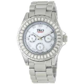 TKO ORLOGI Womens TK520 SL Capri Metal Silver Swarovski Crystal Watch 