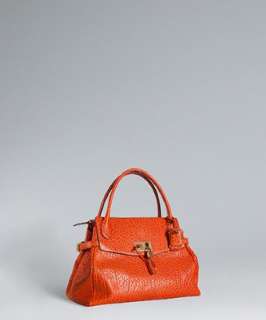 Marc Jacobs orange textured calfskin Camille satchel   up to 