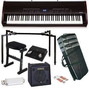   Amp, Keyboard Case, Stand, Bench and Foot Pedal Musical Instruments