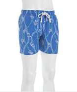 Strong Boalt royal puka shell print drawstring swim trunks style 