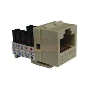  MIG+ High Density CAT5E Keystone Jack, RJ45 8x8, Gold 