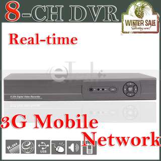 264 8CH Channel 3G Mobile Network Security CCTV DVR Surveillance 
