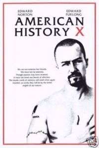 AMERICAN HISTORY X MOVIE POSTER   EDWARD NORTON PRINT  