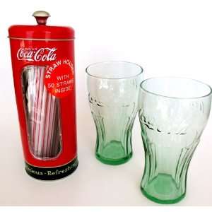 Coco Cola Straw Holder Retro Coke Classic Dispenser With Two Large 