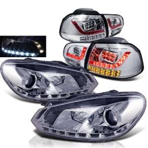   Volkswagen Golf GTI DRL LED Projector Head + LED Tail Lights Brand New