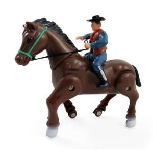  Wild West Galloping Horse and Cowboy Rider   Battery 