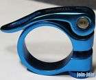 TUBRO QUICK RELEASE BIKE SEATPOST CLAMP 34.9mm BLUE