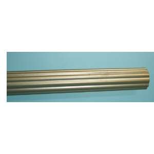  1 3/8 inch Wood Fluted Drapery Rod in Gold Finish   8 long 