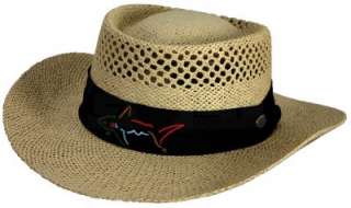 Greg Norman Golf Collection Authentic Straw Hat Natural Tan NEW  