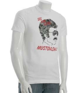 Squared white cotton Mustdash2 crewneck t shirt   up to 70 