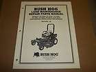 c990] Bush Hog Parts List Manual PZ Zero Turn Mower
