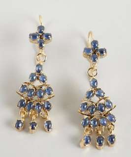 Soixante Neuf sapphire and gold chandelier earrings   up to 70 