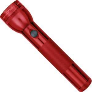  MagLITE Mag Lite Flashlight 2 Cell D, Red