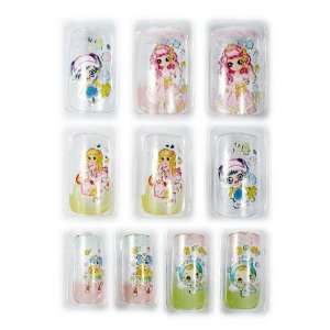 Cartoon Children/Anime Girls Glue/Stick/Press On Artificial/False 