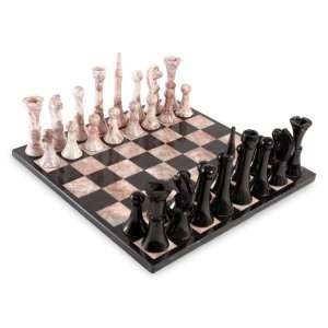  Marble chess set, Fianchetto Move