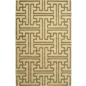  Montaigne Collection Maze Area Rug   8x11, Ivory