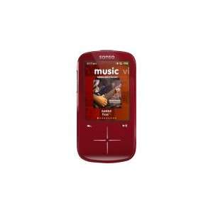   Sansa Fuze SDMX20R 4 GB Red Flash Portable Media Player Electronics
