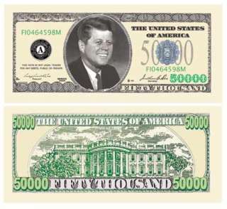 50,000 Dollar Bills ( 10   Pack ) Fake Play Money^  
