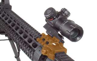 UTG Angle Mount 3 Rail 3 Slot BLACK Tactical Picatinny Hunting Rifle 