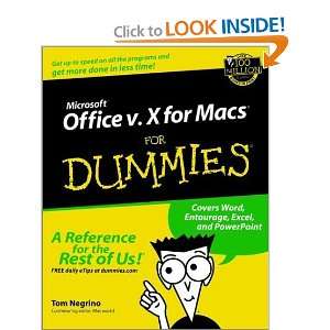 Microsoft Office v.10 for Macs for Dummies (9780764516382 