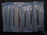 Lot 12 gauge Piercing Needles sterilized 12g  