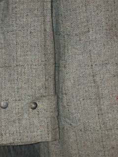 vtg 50s PENNYS TOWN CLAD WOOL FLECKED TOPCOAT COAT, XL  