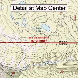  USGS Topographic Quadrangle Map   Iron Mine Mountain, Utah 