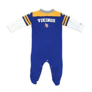 Minnesota Vikings Newborn Layered Sleeve Coverall  Sports 