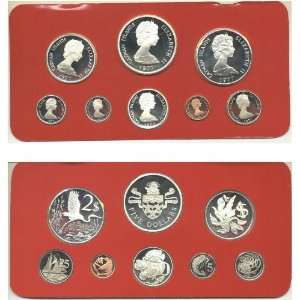    Cayman Islands 1977 8 coin Proof Set, KM PS11 